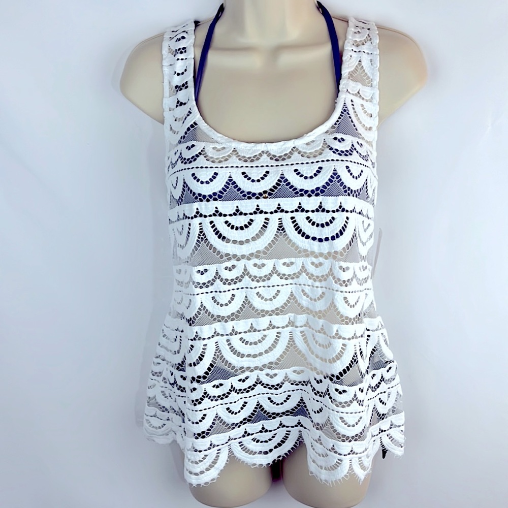 Pilyq - New White Lace Swim Cover-up - Size M/L